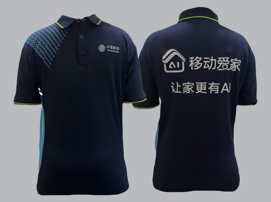 中国移动polo衫工作服